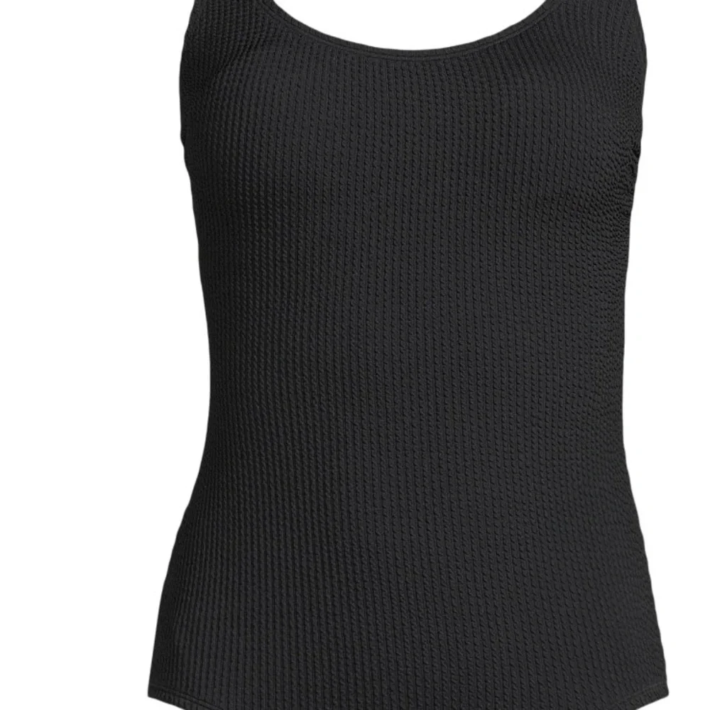 Black Textured‎ one piece swimsuit. NWT!